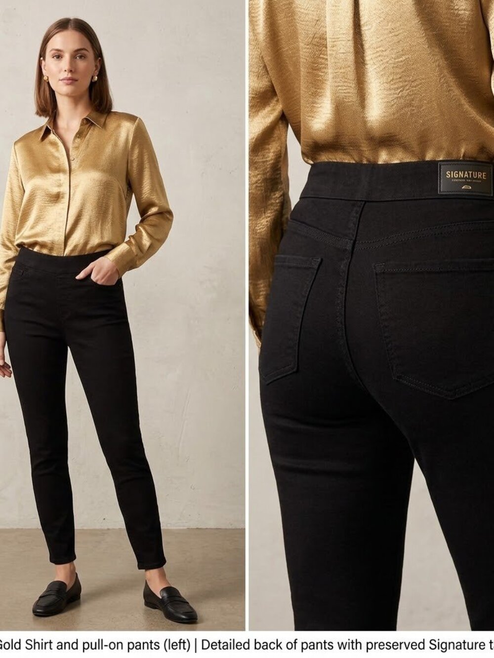 Levi Strauss Gold signature Black Women's Jeans 29x30.  0090
